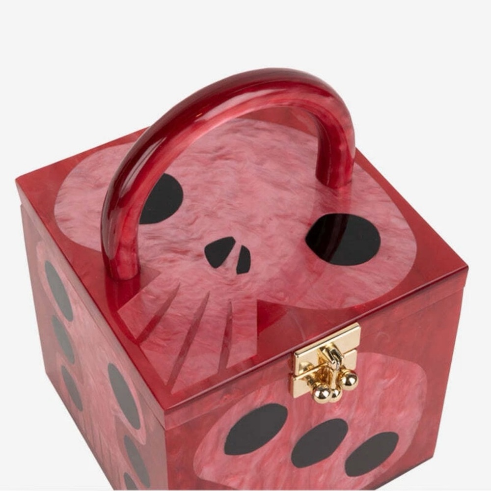 Harveys Seatbelt NB4C Oogie Boogie dice purse (acrylic) / RARE / Like NEW w/box - Picture 4 of 6
